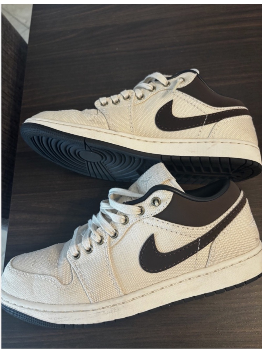 Nike Air Jordan 1 Low premium Pale Ivory Brown Men's sz 9.5 w/box